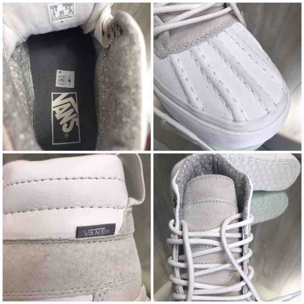 NWT VANS SK8-HI Del Plato Scotchgard White Kid’s - Picture 6 of 6